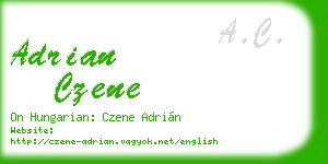 adrian czene business card